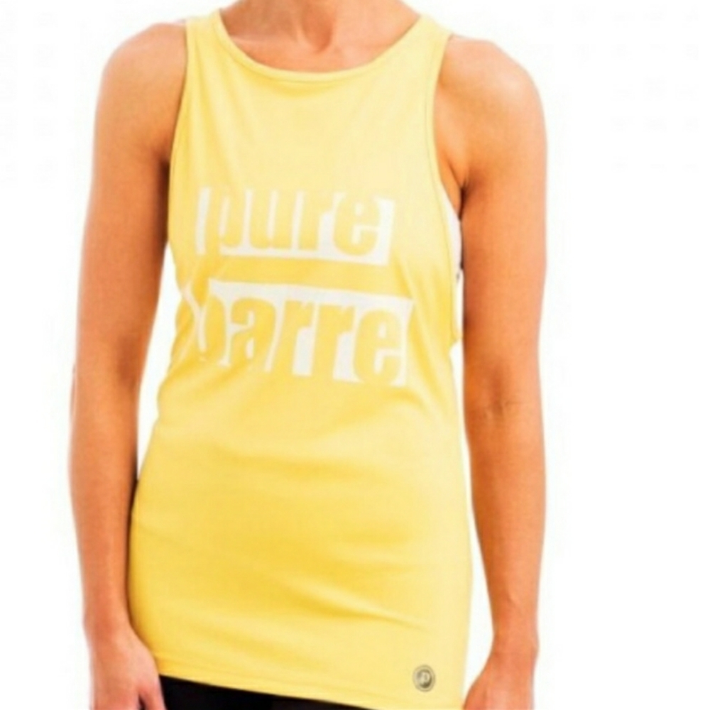 NWT Pure Barre by Splits59 Yellow Tank Size S
